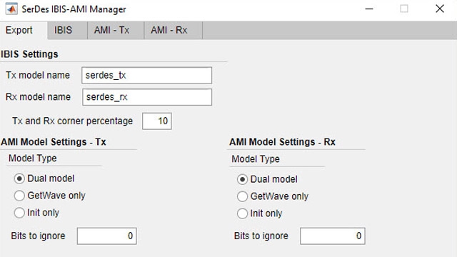 Model setting